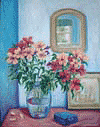 Still Life with Mirror 2005, an oil painting by Ruth Councell